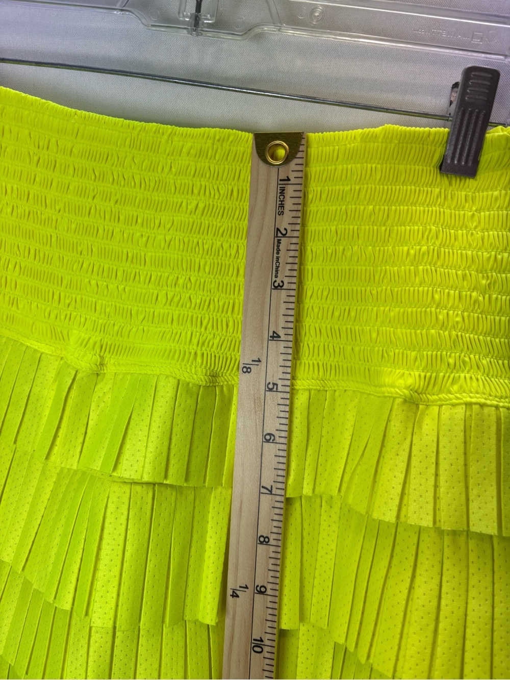 Catch + Club Yellow Athletic Tennis Golf Skort Pull-On Stretch Built-In Shorts S - Picture 4 of 9